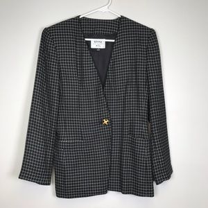 Vintage Checkered Kasper Blazer